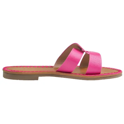 Crisso Flat Sandal-Fuchsia